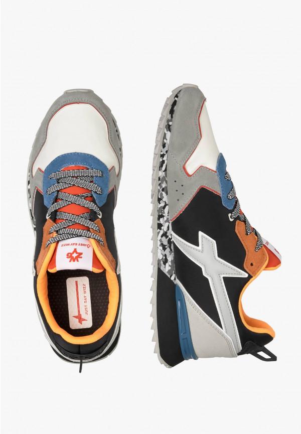 W6yz Sneakers in tessuto tecnico e suede Nero -JET-M Negozi Online
