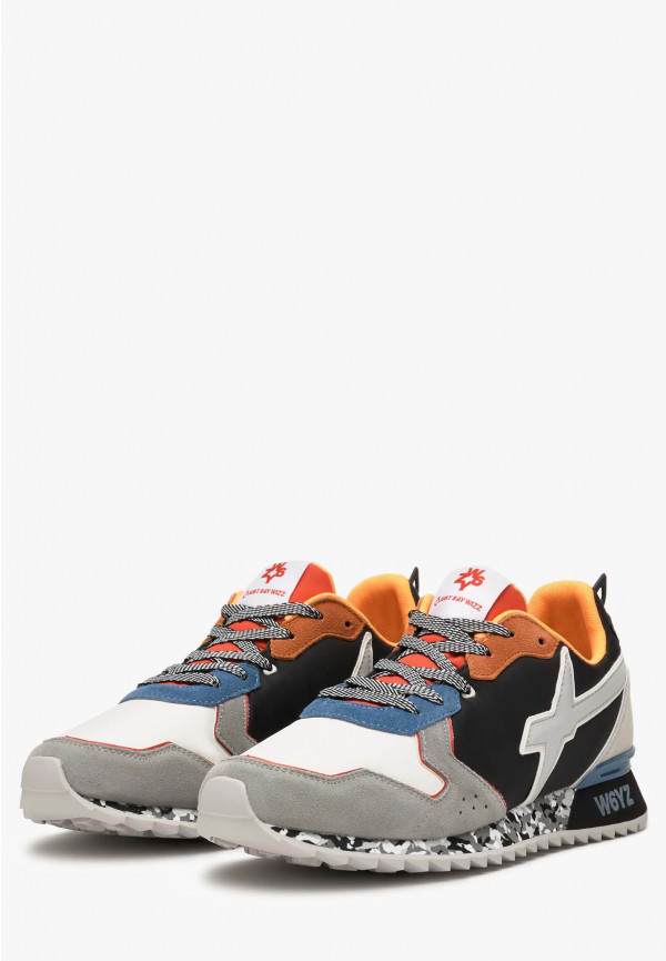 W6yz Sneakers in tessuto tecnico e suede Nero -JET-M Negozi Online