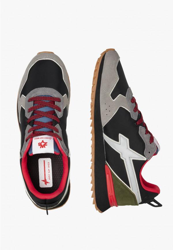 W6yz Sneakers in tessuto tecnico e suede Grigio -JET-M Acquista Ora