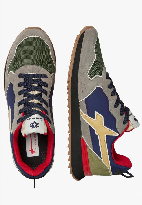 W6yz Sneakers in tessuto tecnico e suede Grigio-Blu -JET-M Consegna Veloce