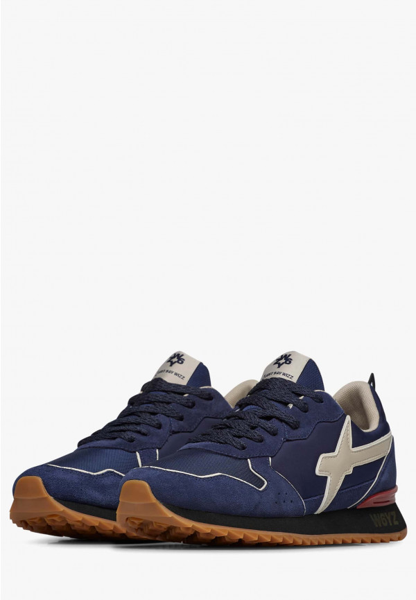 W6yz Sneakers in tessuto tecnico e suede Navy -JET-M Shopping Online
