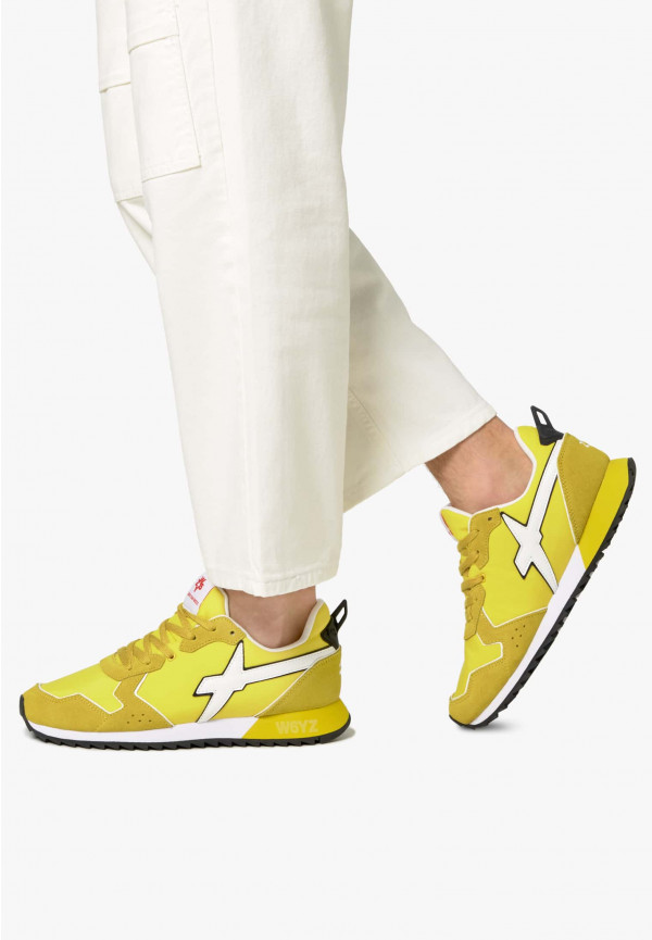 W6yz Sneakers in tessuto tecnico e suede Giallo -JET-M Rilascio limitato