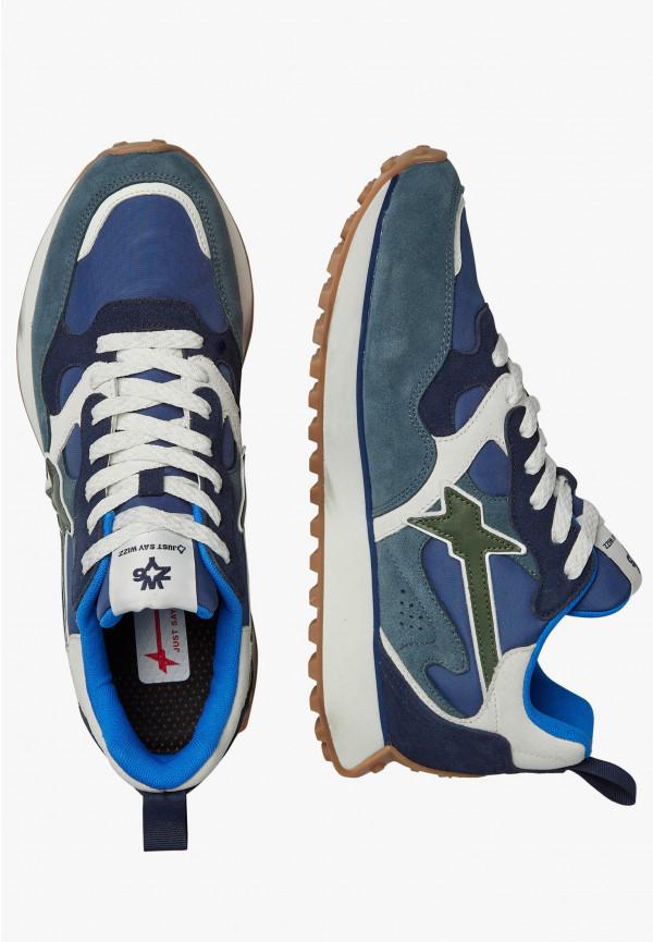 W6yz Sneakers in suede e tessuto tecnico Navy -LOOP-M Novità