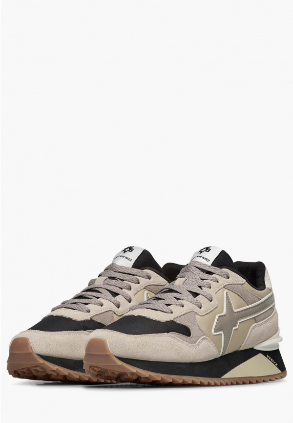 W6yz Sneakers in tessuto tecnico e suede Beige -YAK-M Offerta