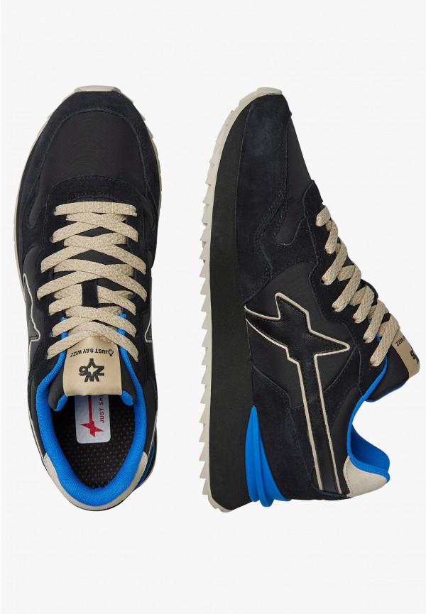 W6yz Sneakers in tessuto tecnico e suede Nero -YAK-M Economico