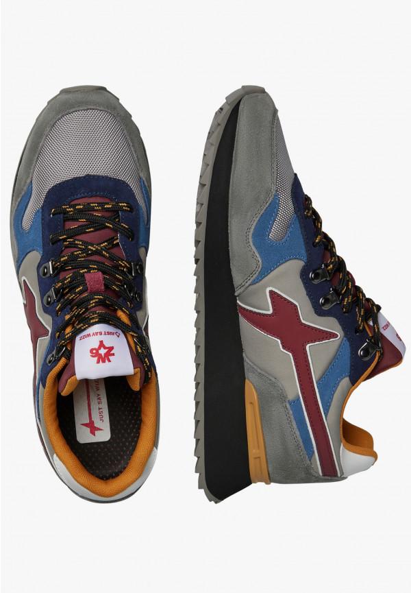 W6yz Sneakers in suede e tessuto tecnico Antracite -YAK-M Online