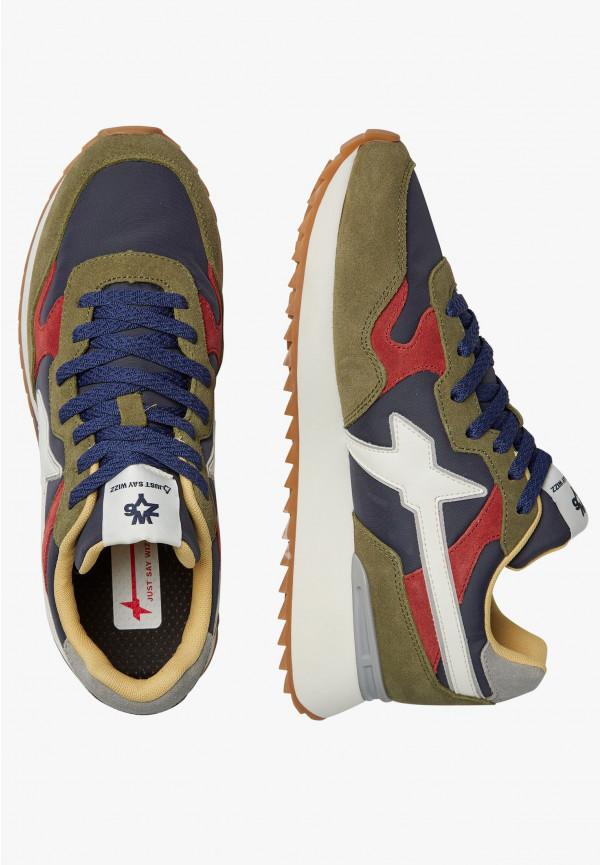 W6yz Sneakers in tessuto tecnico e suede Blu scuro -YAK-M Outlet