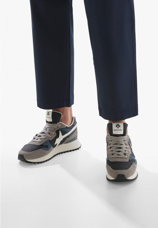W6yz Sneakers in tessuto tecnico e suede Grigio -YAK-M In Vendita