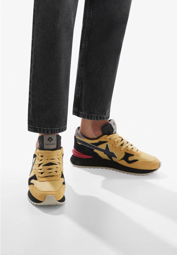 W6yz Sneakers in tessuto tecnico e suede Zucca -YAK-M Vendita Economica