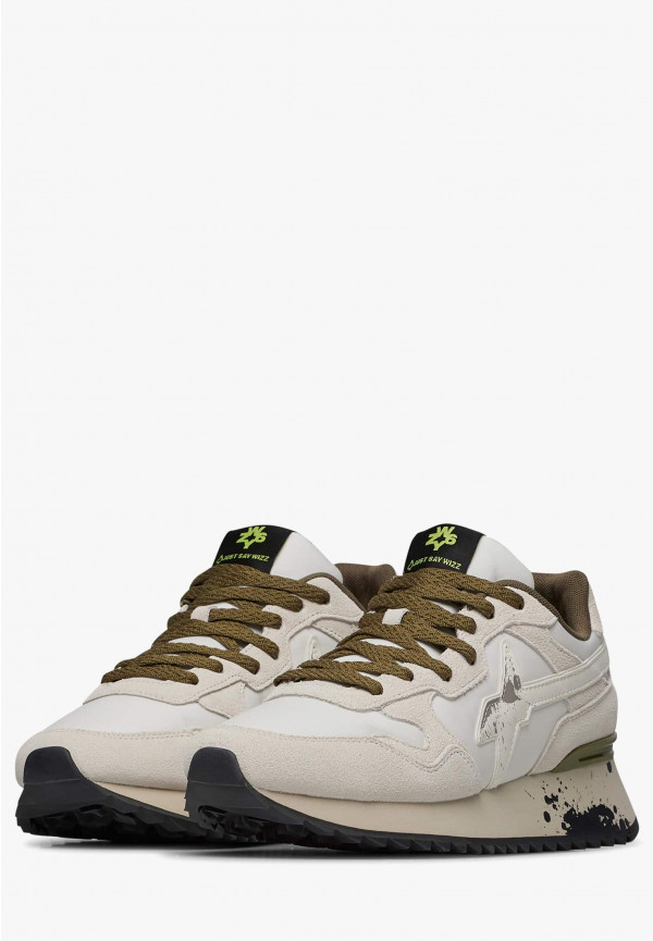 W6yz Sneakers in tessuto tecnico e suede Bianco -YAK-M Saldi Di Fabbrica