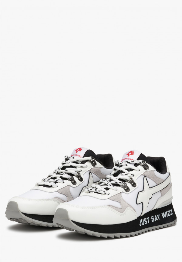 W6yz Sneakers in ecopelle e tessuto tecnico Bianco -YAK-M Vendite Flash