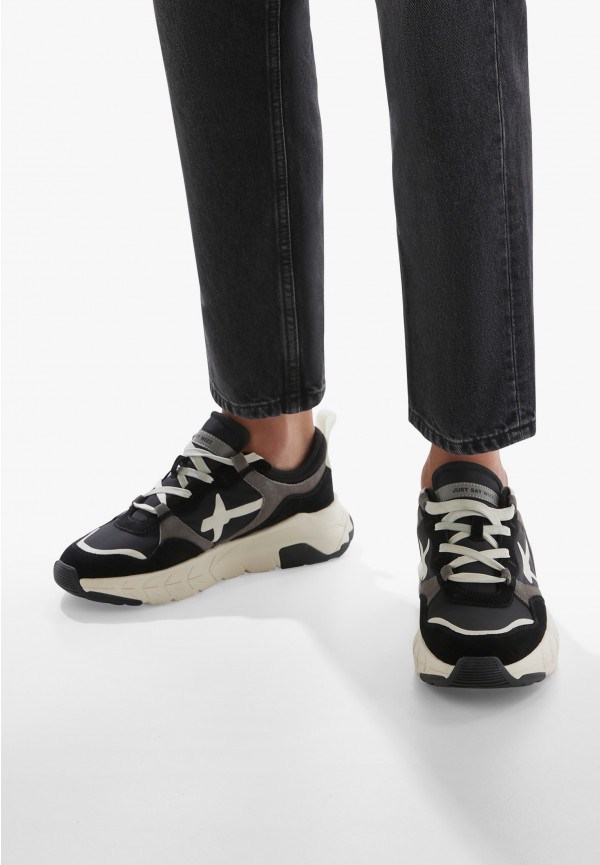 W6yz Sneakers in suede e tessuto tecnico Nero -NEXT-M 2025