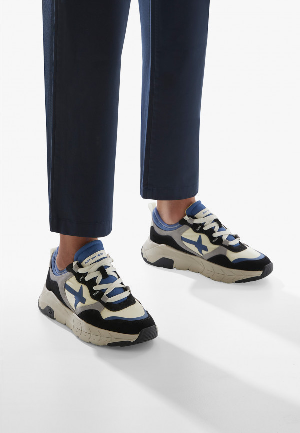 W6yz Sneakers in suede e tessuto tecnico Grigio -NEXT-M Italy