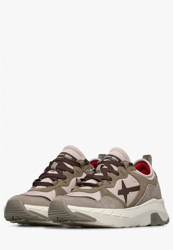 W6yz Sneakers in suede e tessuto tecnico Tortora -NEXT-M 2025