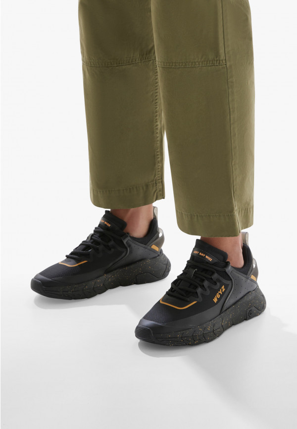 W6yz Sneakers in ecopelle e tessuto tecnico Nero -WILL-M In Linea