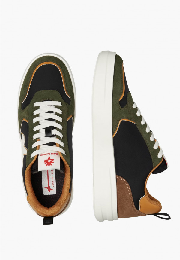 W6yz Sneakers in tessuto tecnico e suede Militare -BOND-M Promozione