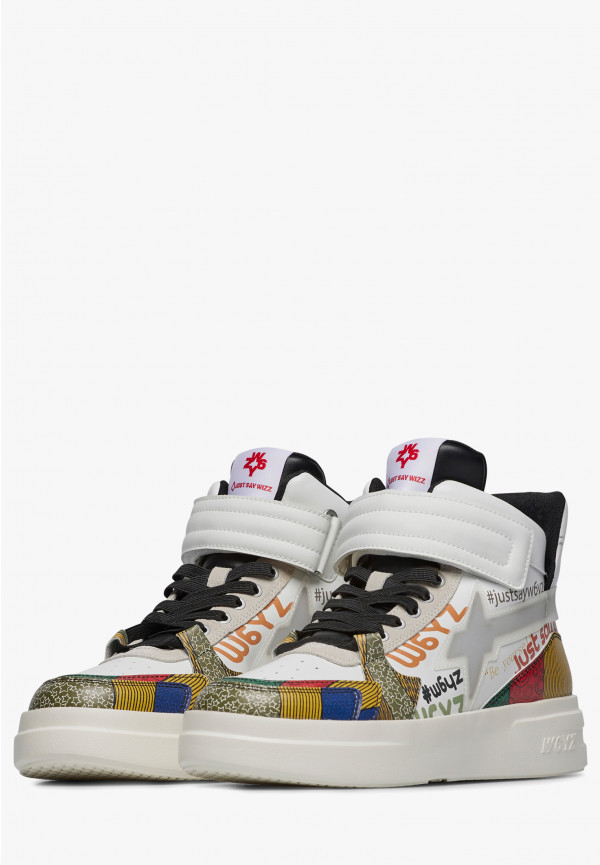 W6yz Sneakers alla caviglia in pelle Bianco -Q-UNI Pezzi Unici