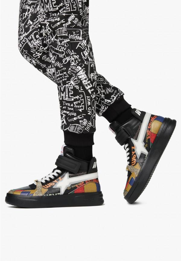 W6yz Sneakers alla caviglia in pelle Nero -Q-UNI Acquista Ora