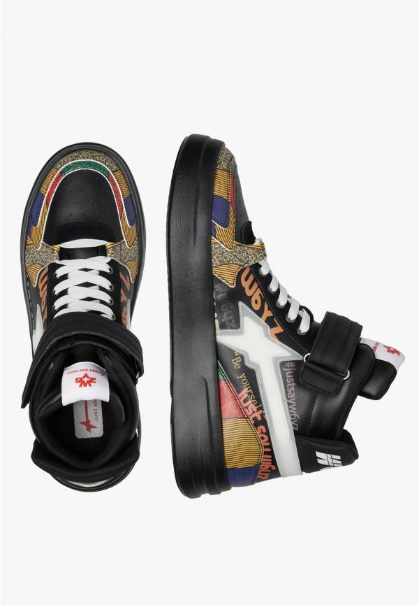 W6yz Sneakers alla caviglia in pelle Nero -Q-UNI Acquista Ora