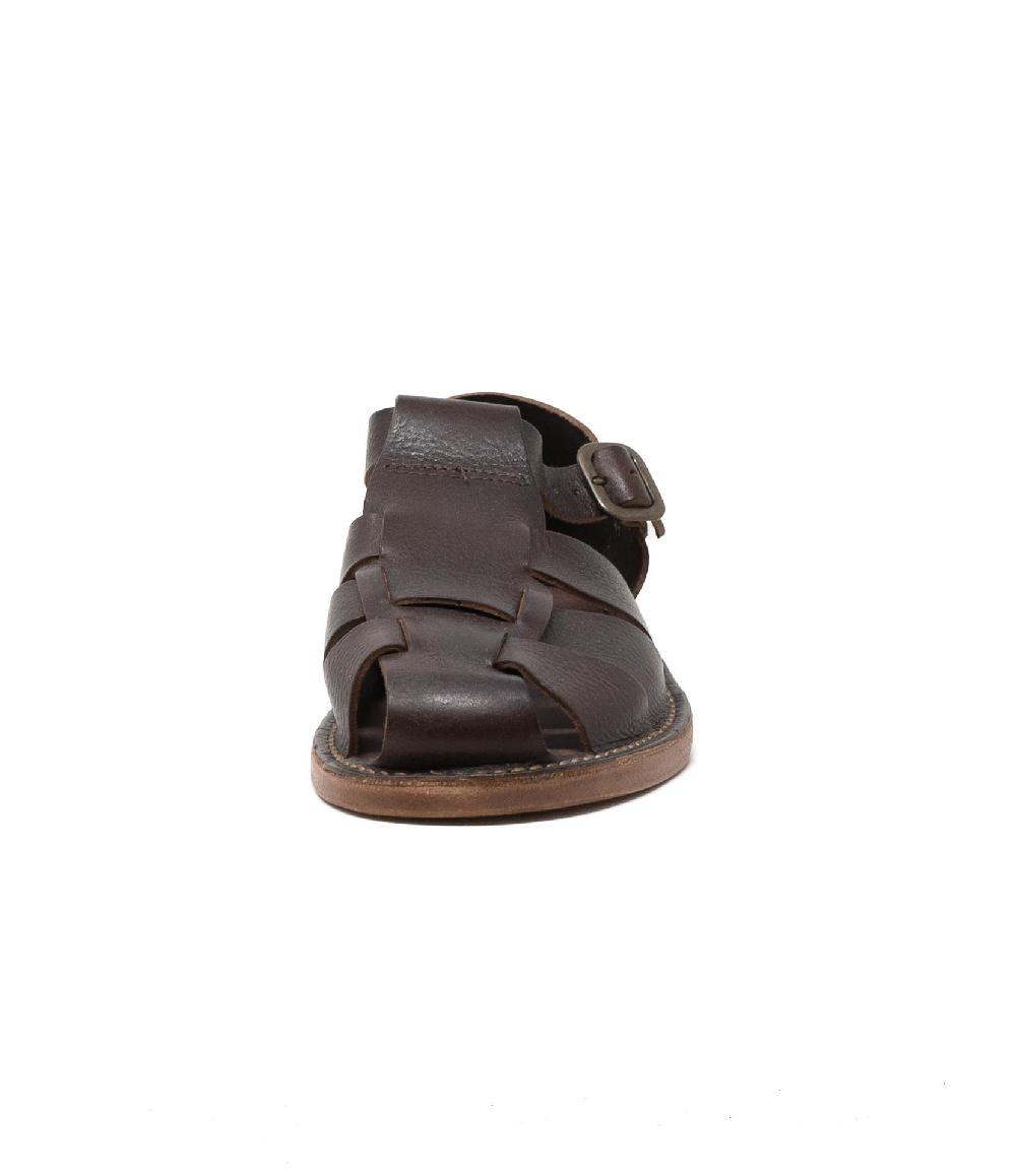 Wally Walker Astorflex – sandalo uomo in pelle Monkflex caffè Pezzi Unici