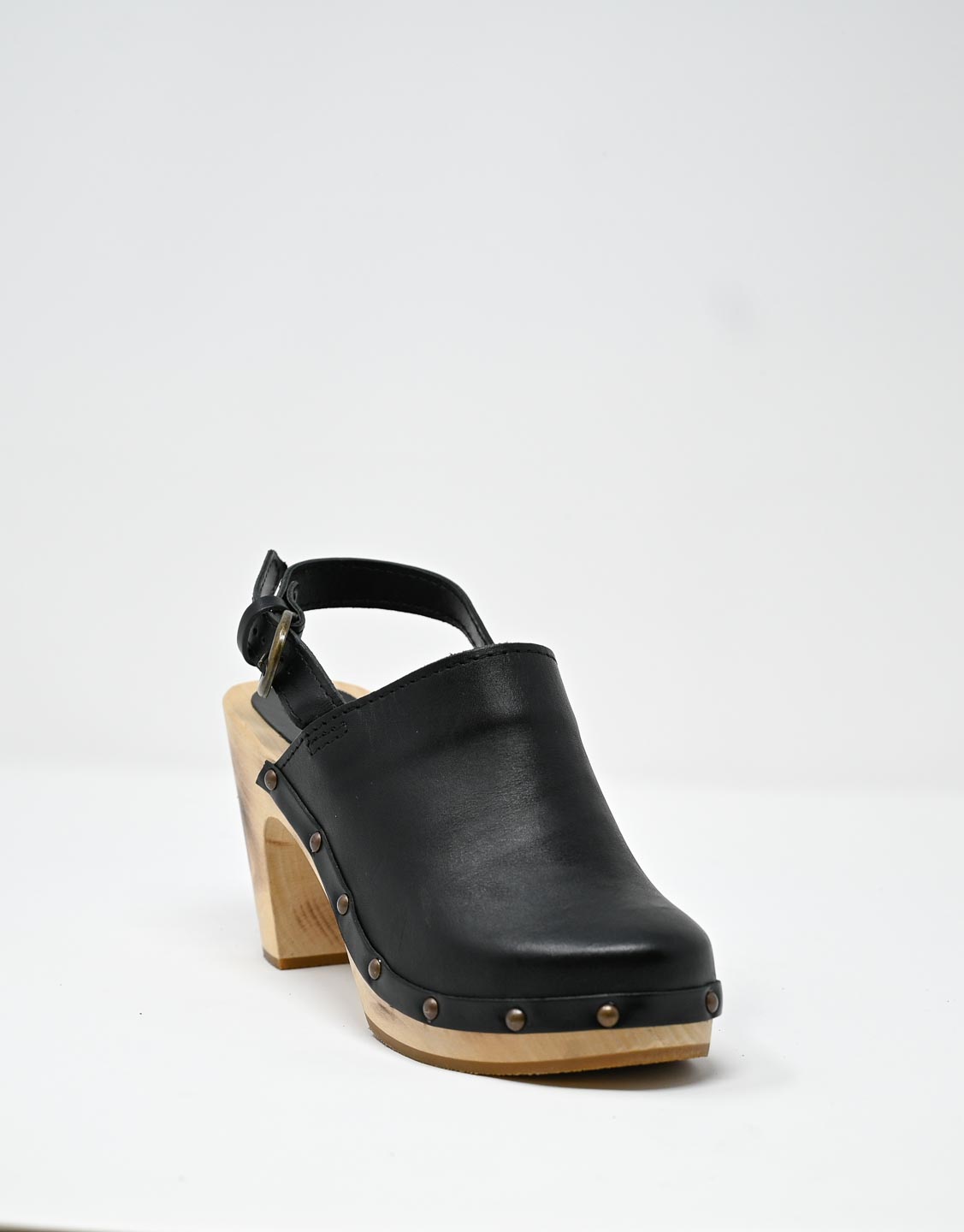 Wally Walker zoccolo in pelle nero Olandflex by astorflex Vendita Economica