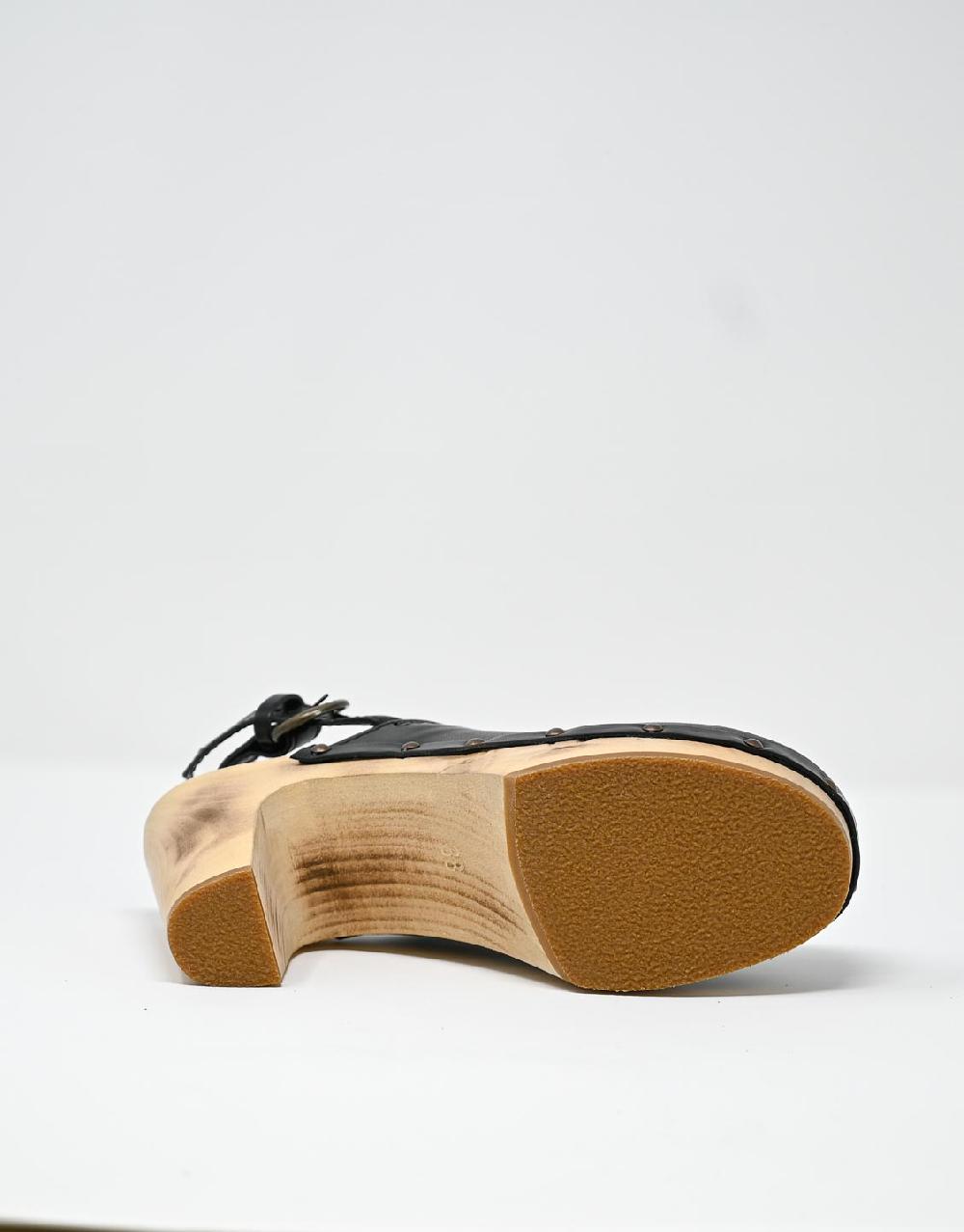 Wally Walker zoccolo in pelle nero Olandflex by astorflex Vendita Economica