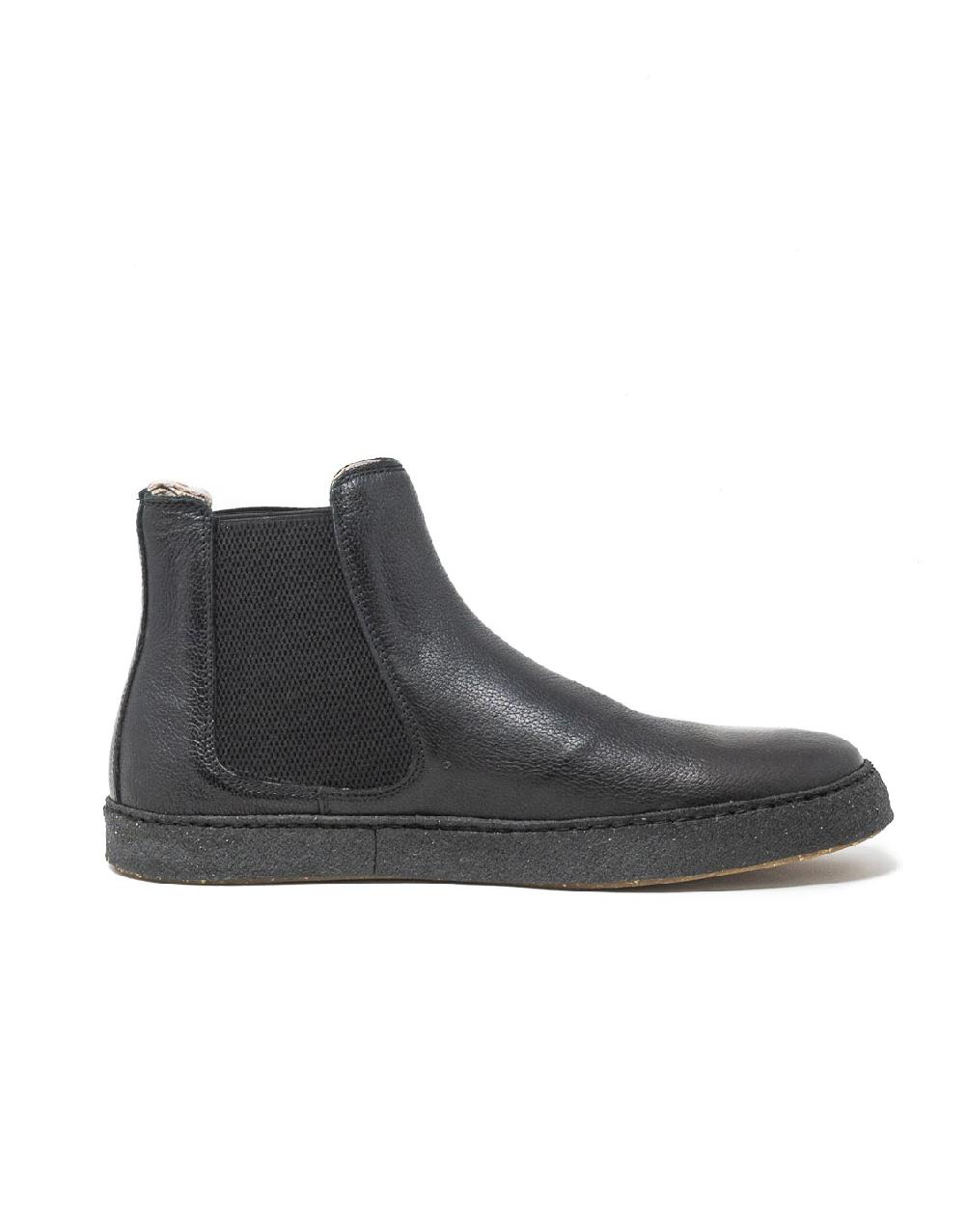 Wally Walker Astorflex – chelsea boot uomo in pelle Rolflex nero Sottocosto