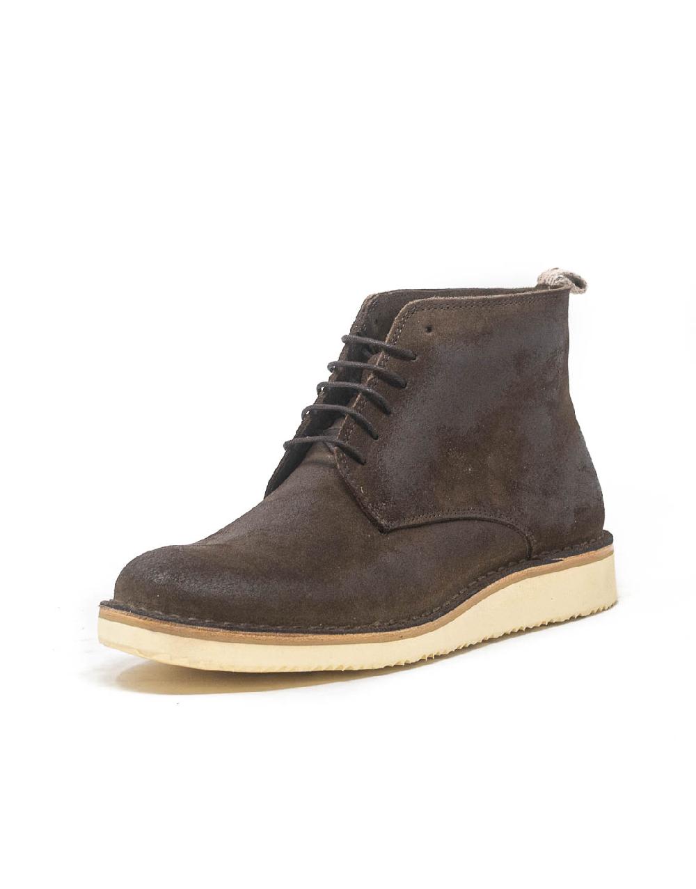 Wally Walker Astorflex – stivale uomo in pelle scamosciata Midflex Dark Chestnut Nuovo