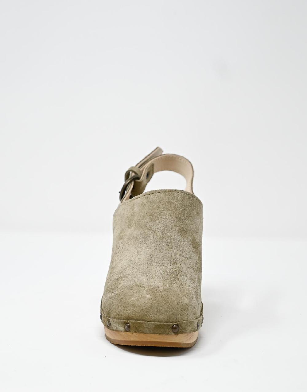Wally Walker zoccolo in pelle scamosciata stone Olandflex by astorflex Acquista Ora