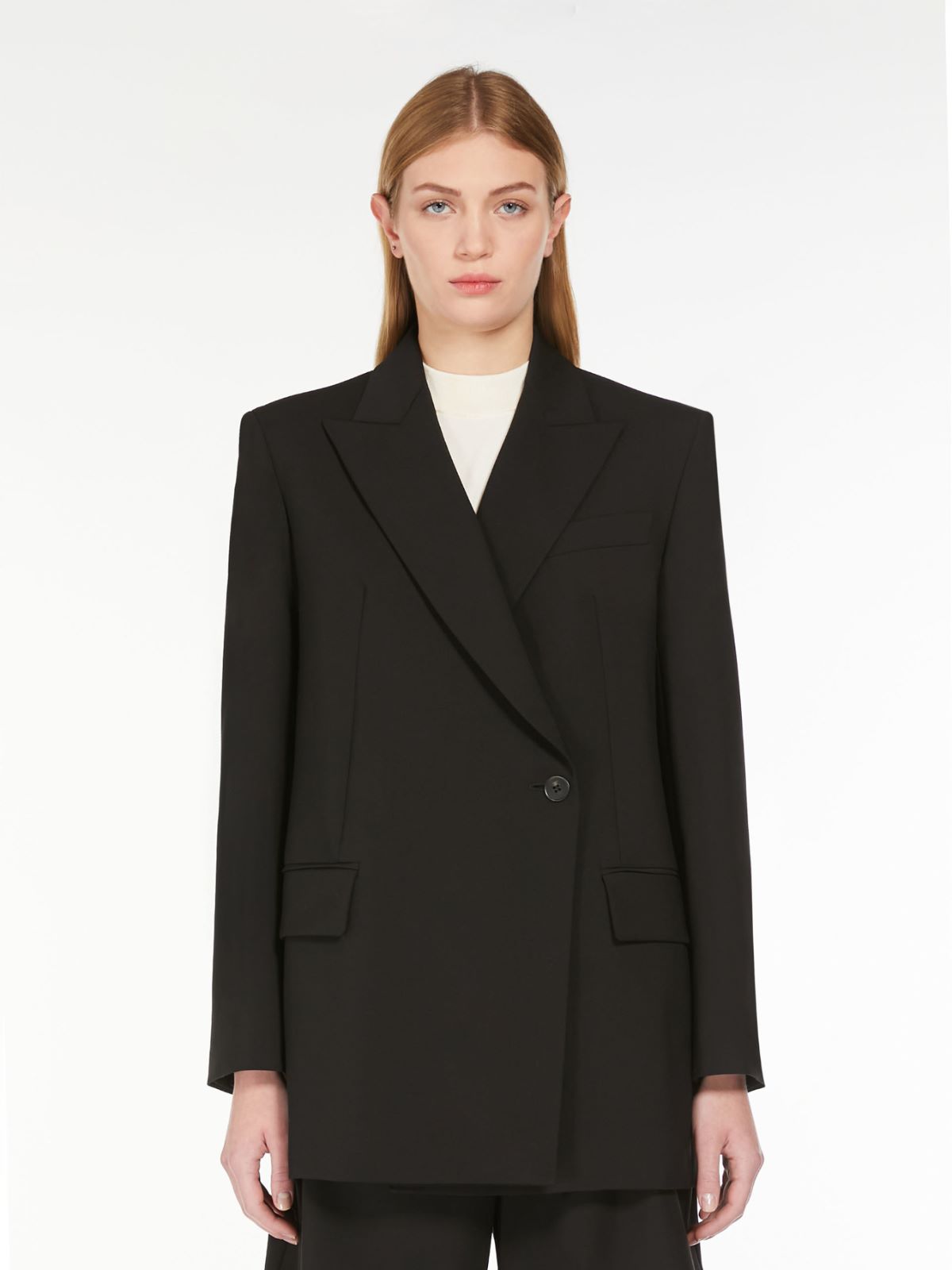 Weekend Blazer doppiopetto in tela di lana Hotsell