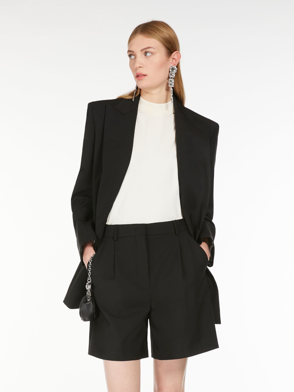 Weekend Blazer doppiopetto in tela di lana Hotsell