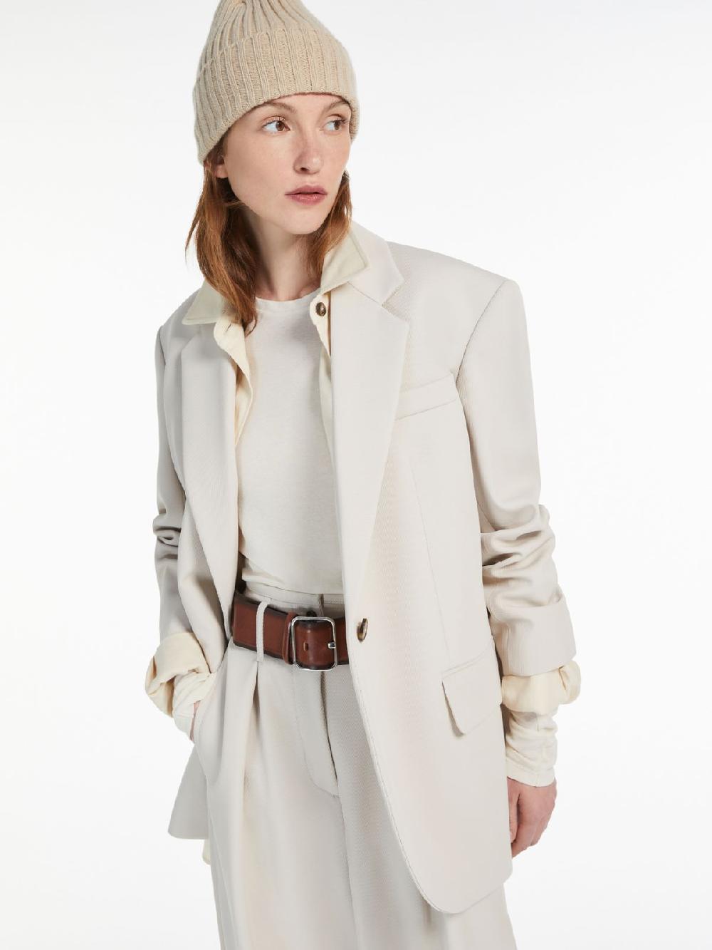 Weekend Blazer oversize in mista lana Vendita Calda