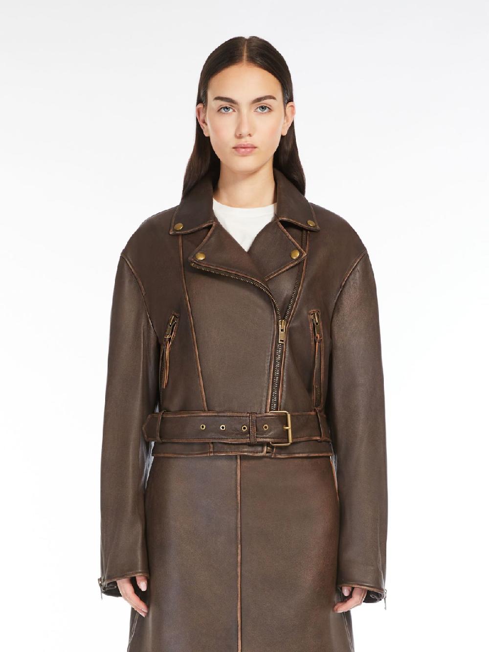 Weekend Giacca biker in pelle Pezzi Unici