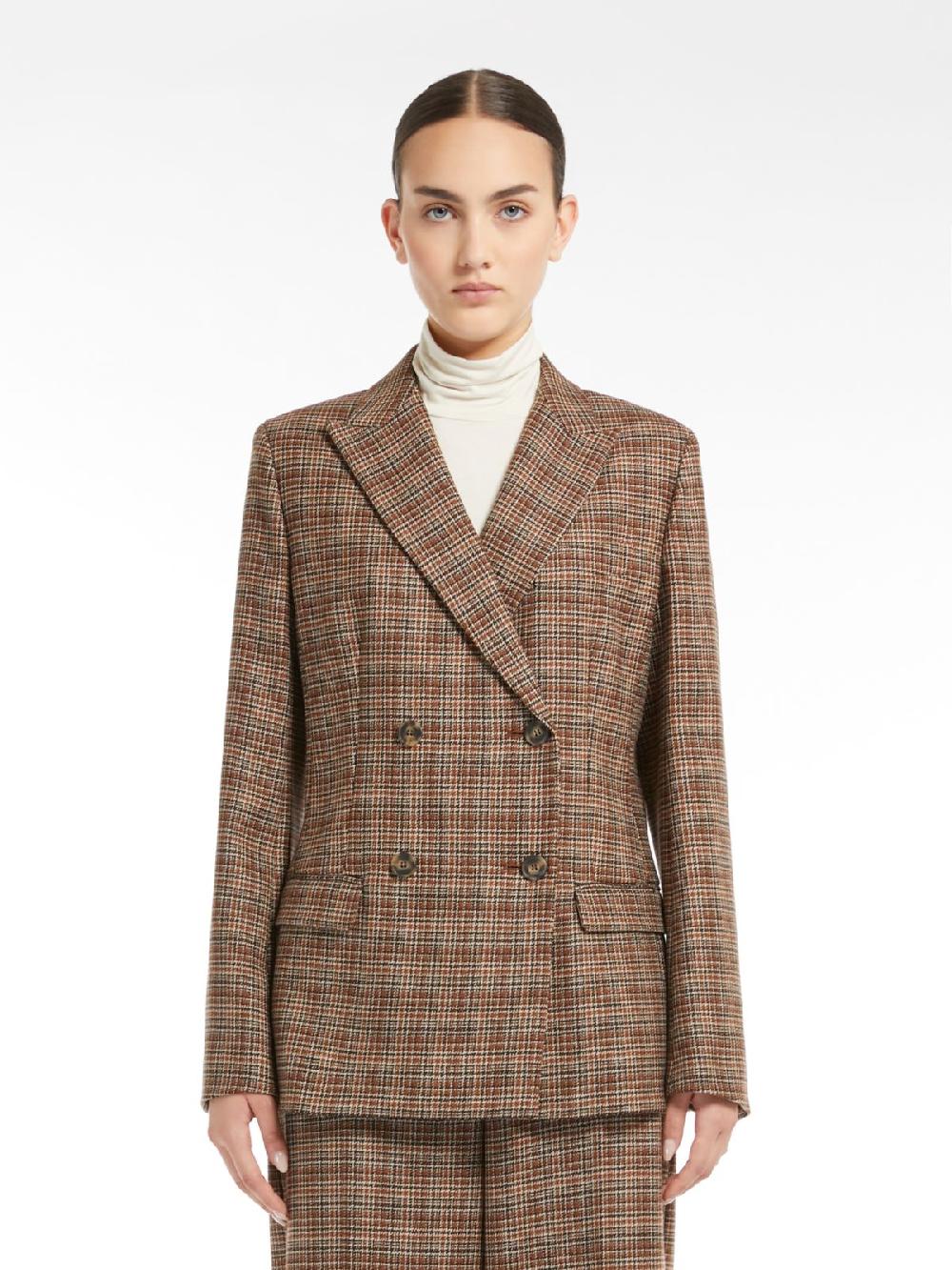 Weekend Blazer in lana disegnata Acquista Ora