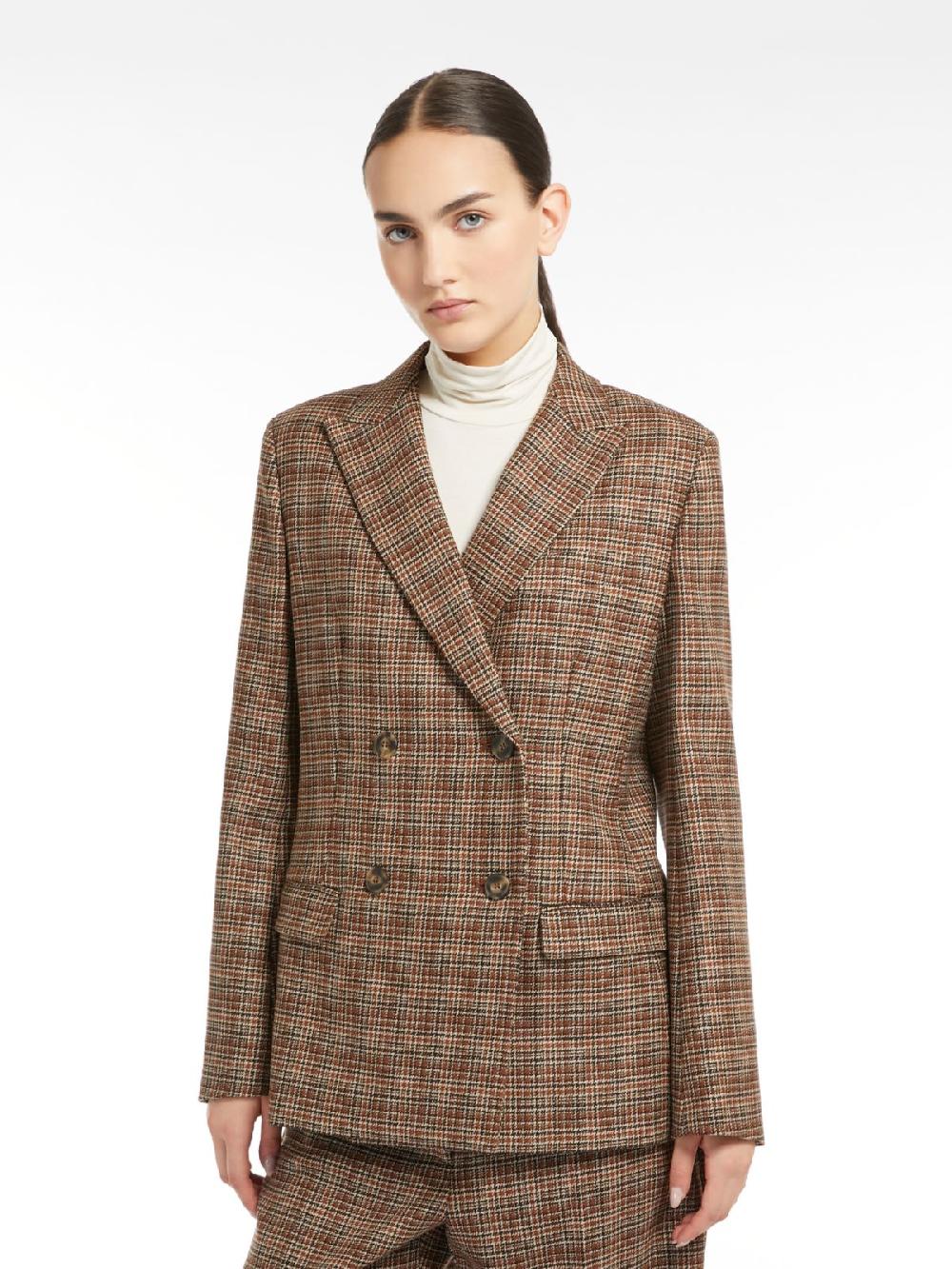 Weekend Blazer in lana disegnata Acquista Ora