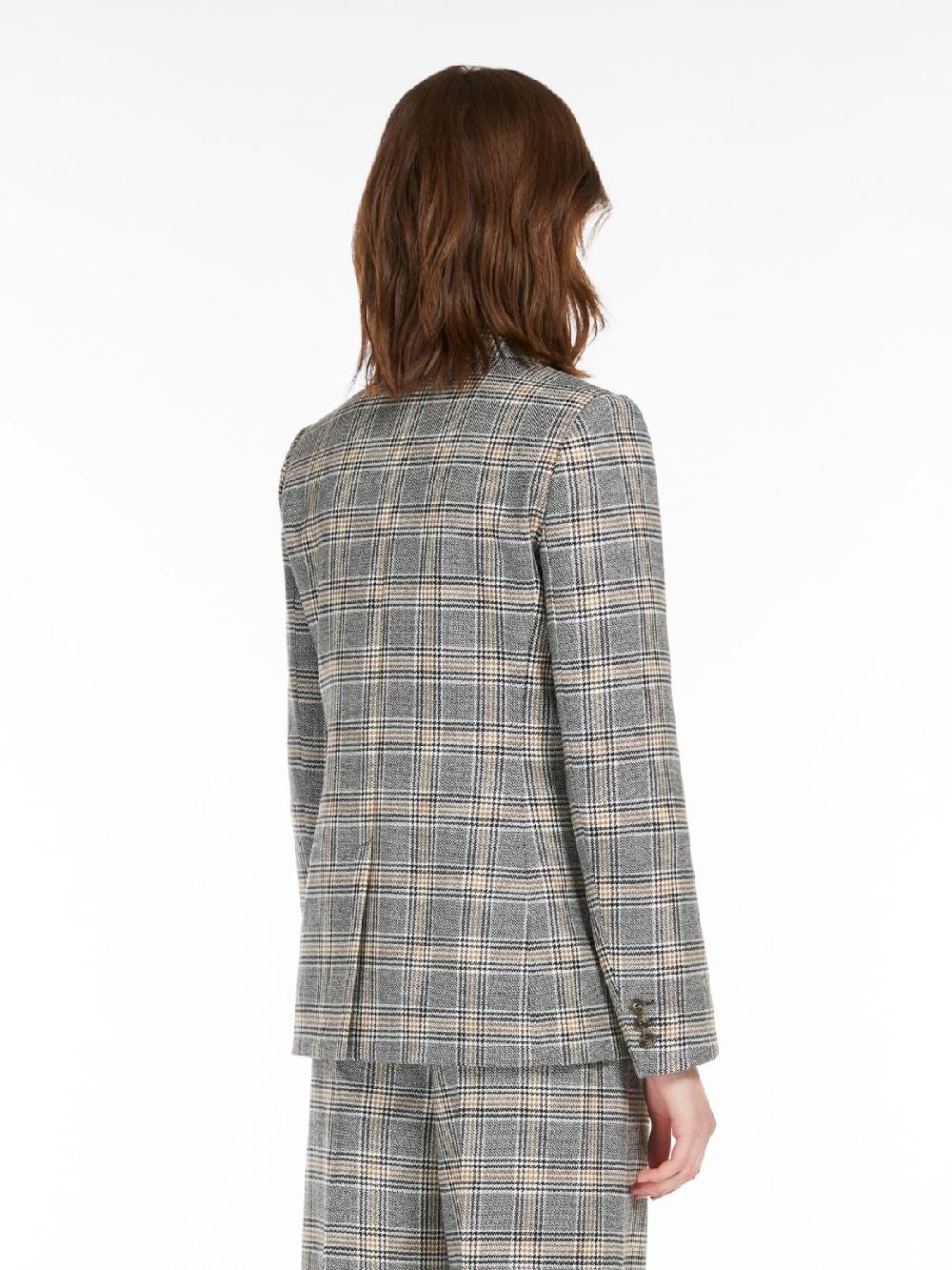 Weekend Blazer in lana disegnata Consegna Veloce