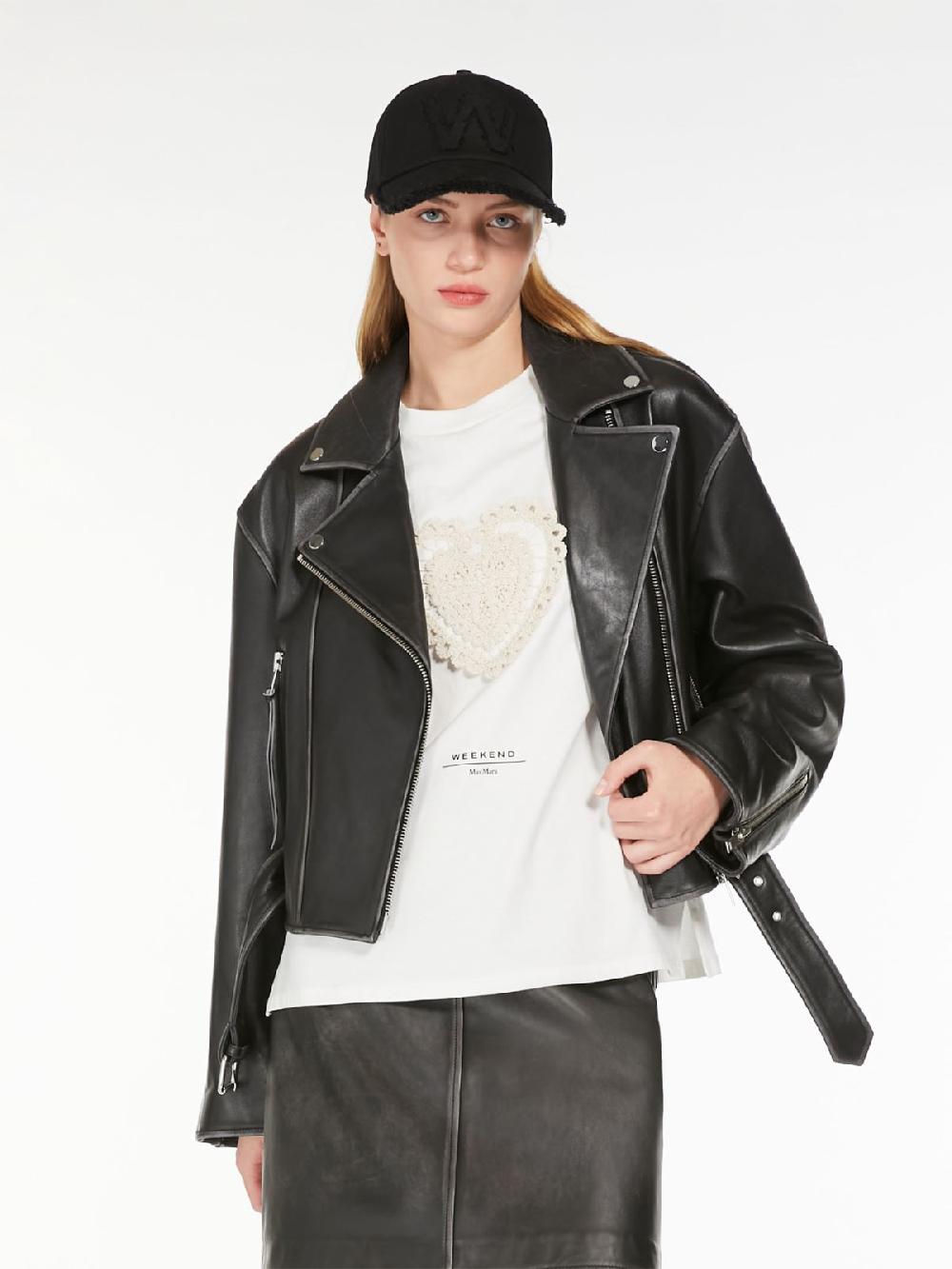 Weekend Giacca biker in pelle Shopping Online