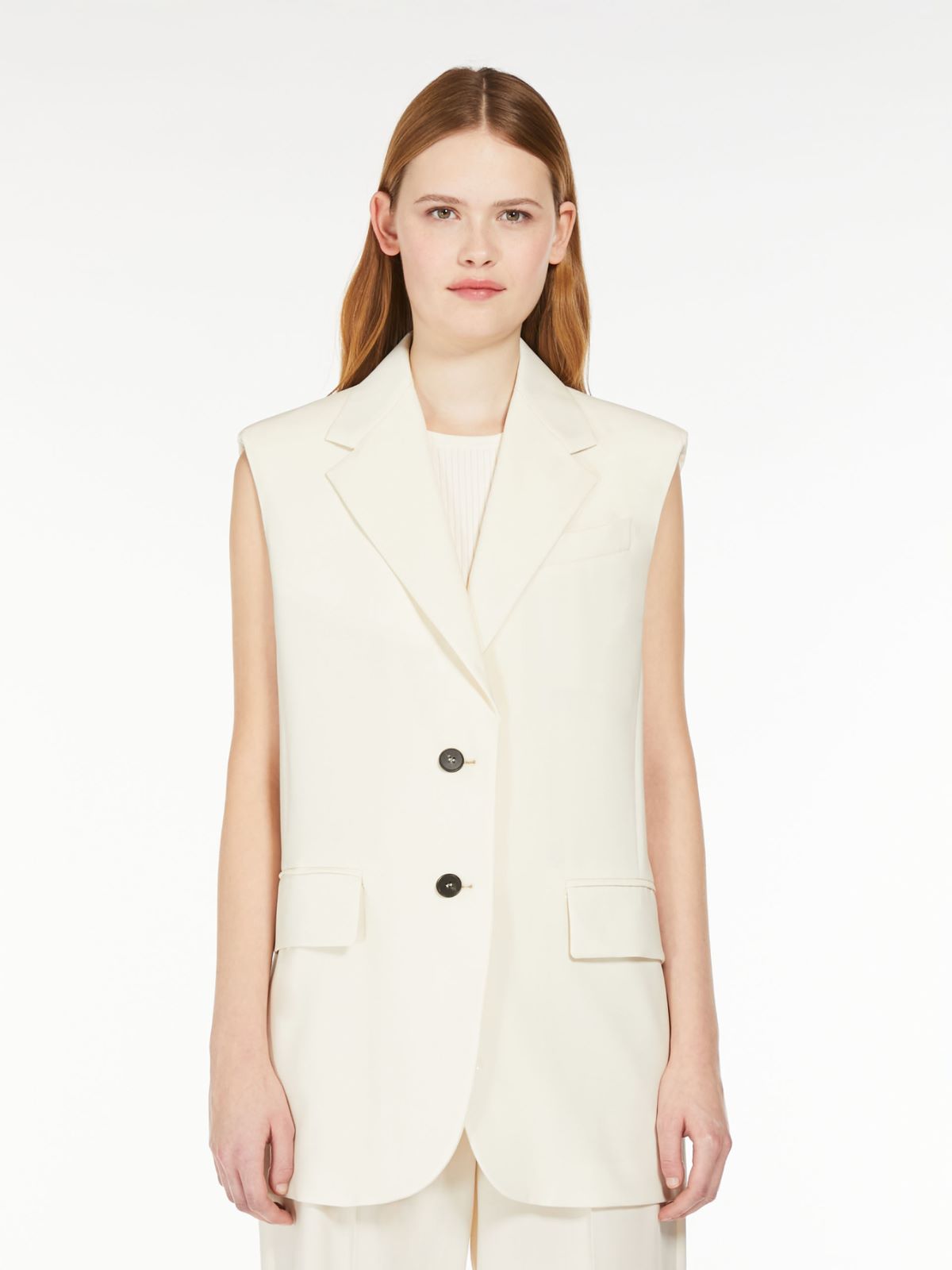 Weekend Gilet in tela di lana stretch Sottocosto
