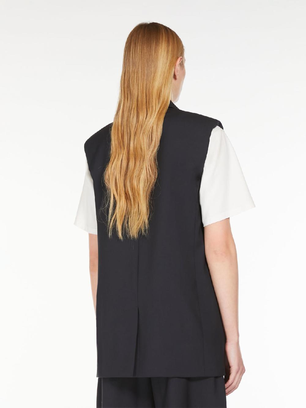 Weekend Gilet in tela di lana stretch Convenienza