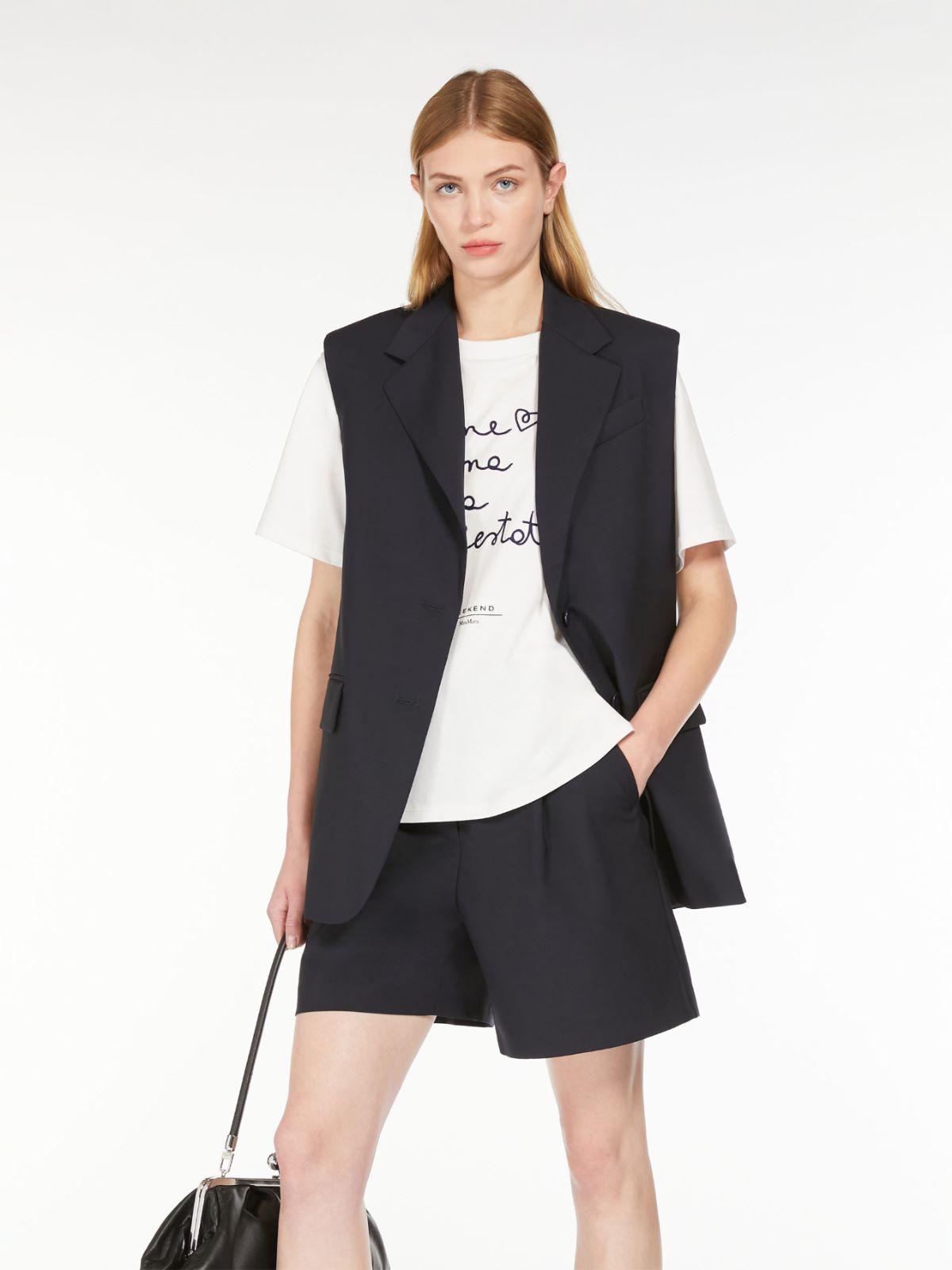 Weekend Gilet in tela di lana stretch Convenienza