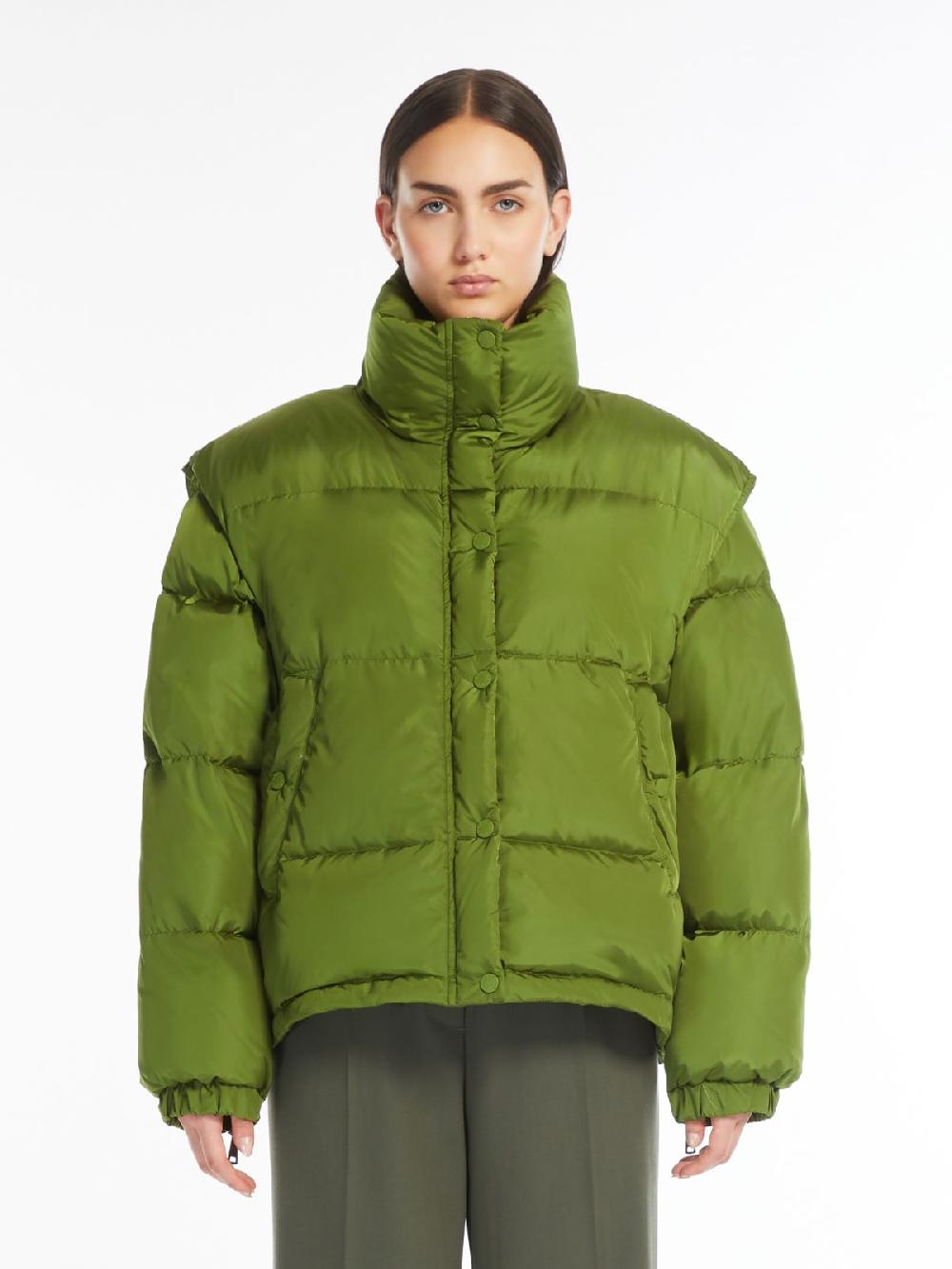 Weekend Bomber crop in taffetà antigoccia Saldi Di Fabbrica