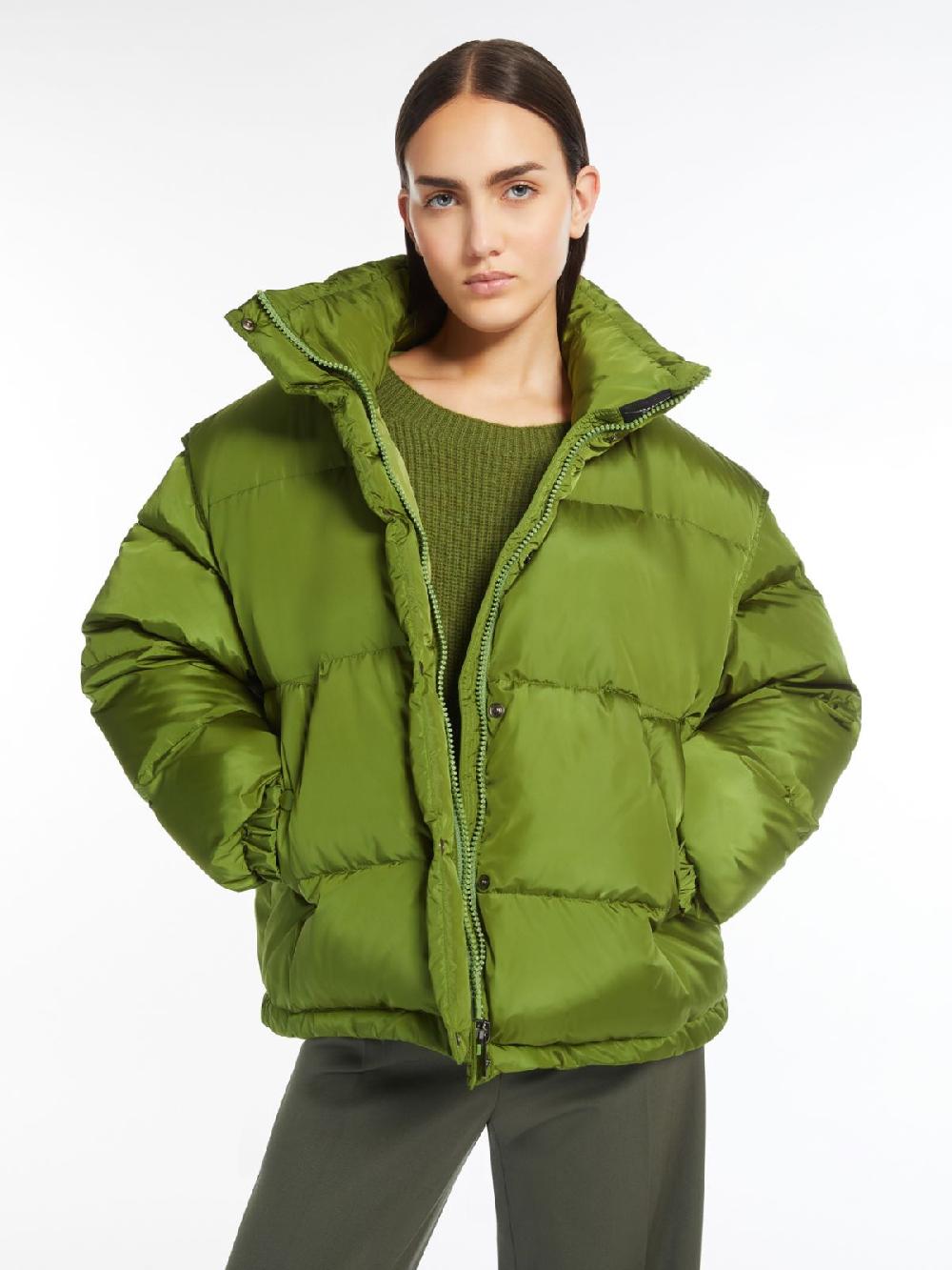 Weekend Bomber crop in taffetà antigoccia Saldi Di Fabbrica