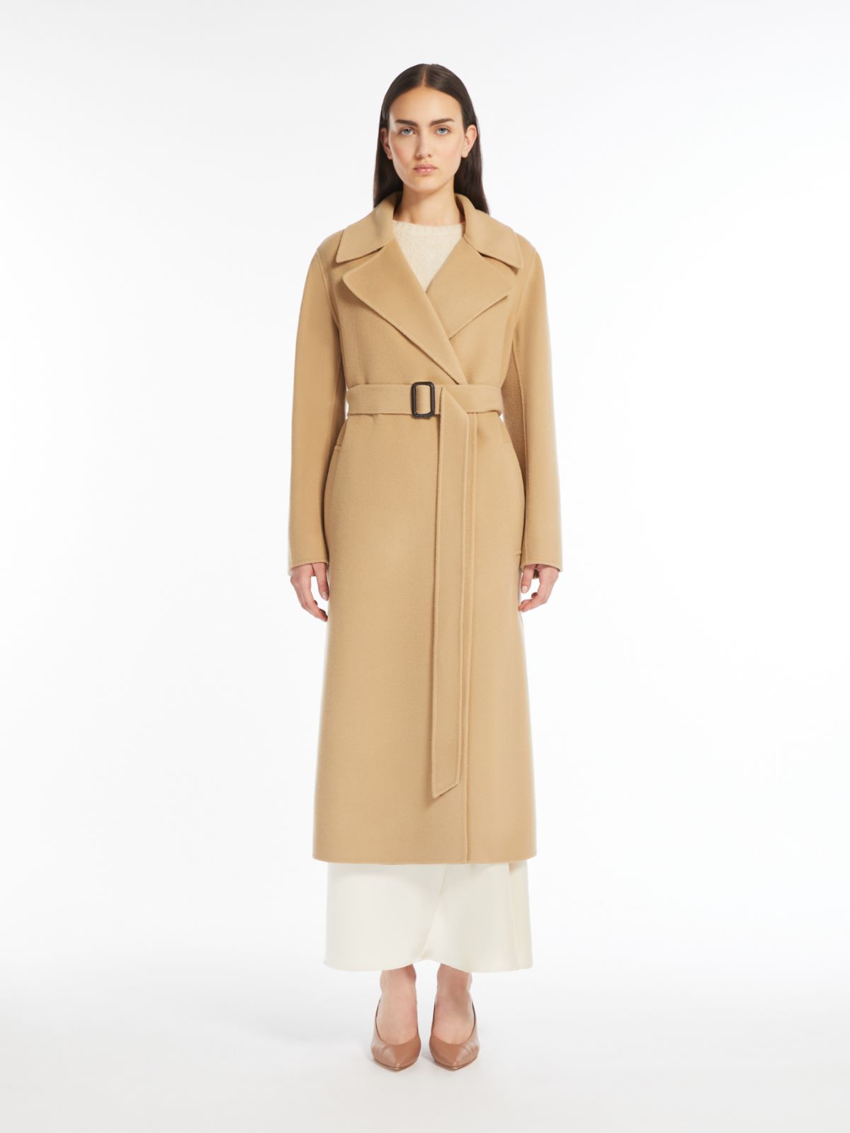 Weekend Cappotto lungo a vestaglia in lana Nuova