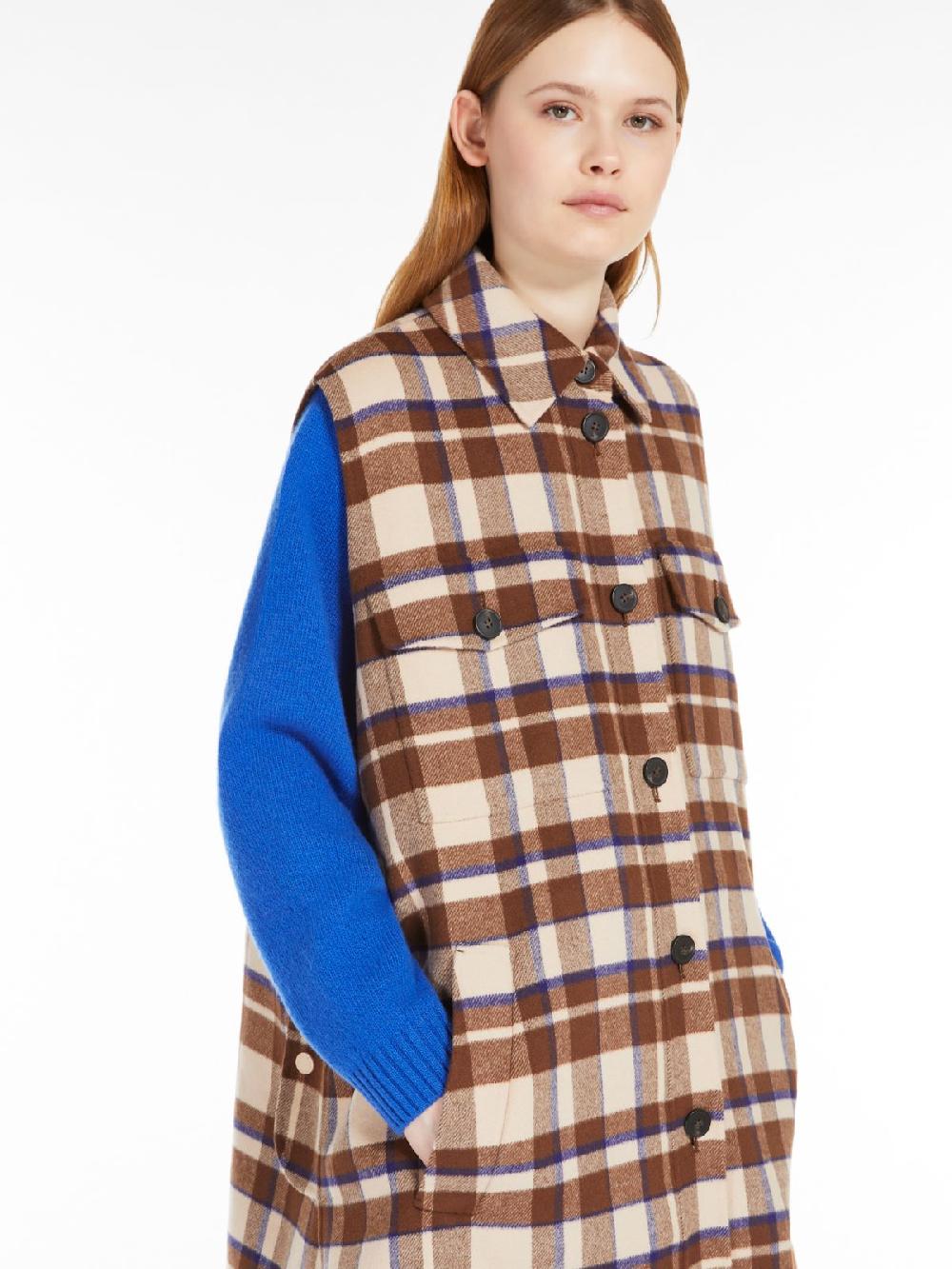 Weekend Giacca 3 pezzi in mista lana check Vendita