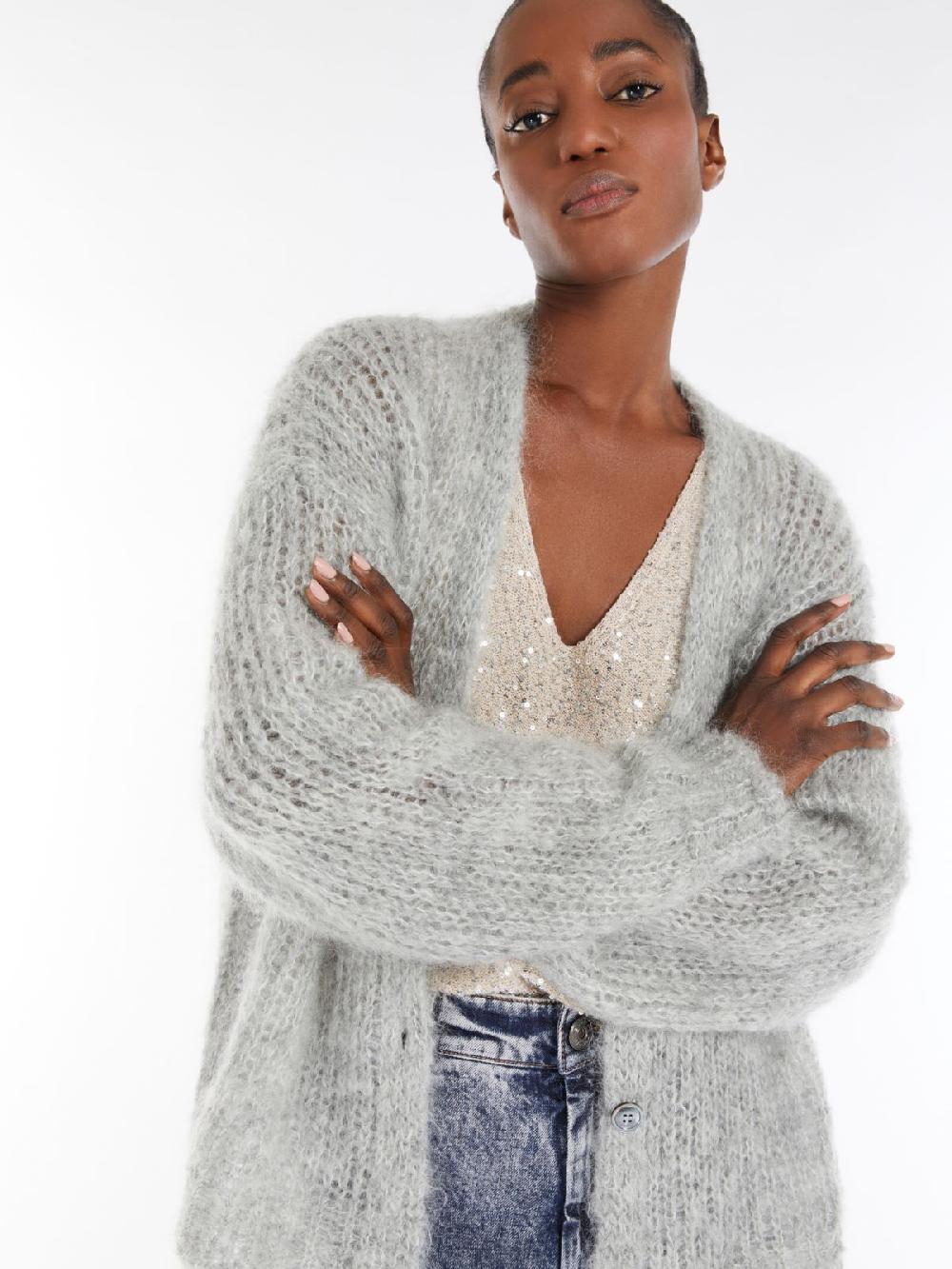 Weekend Cardigan in filato di mohair Presa