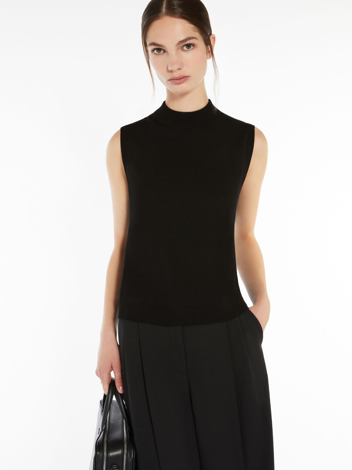 Weekend Top in filato di viscosa stretch Saldi Di Fabbrica
