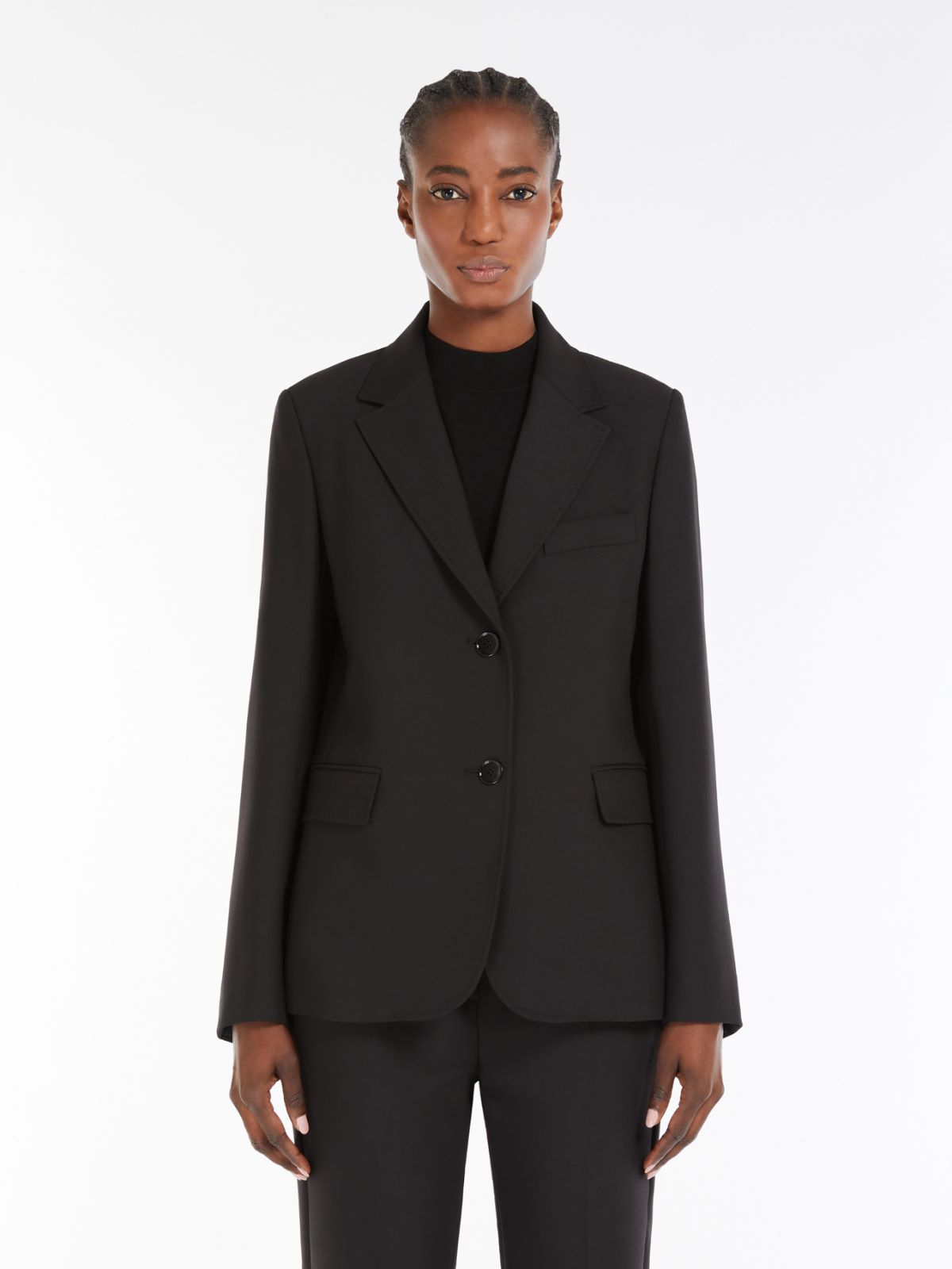 Weekend Blazer monopetto in tela di mista lana In Saldo