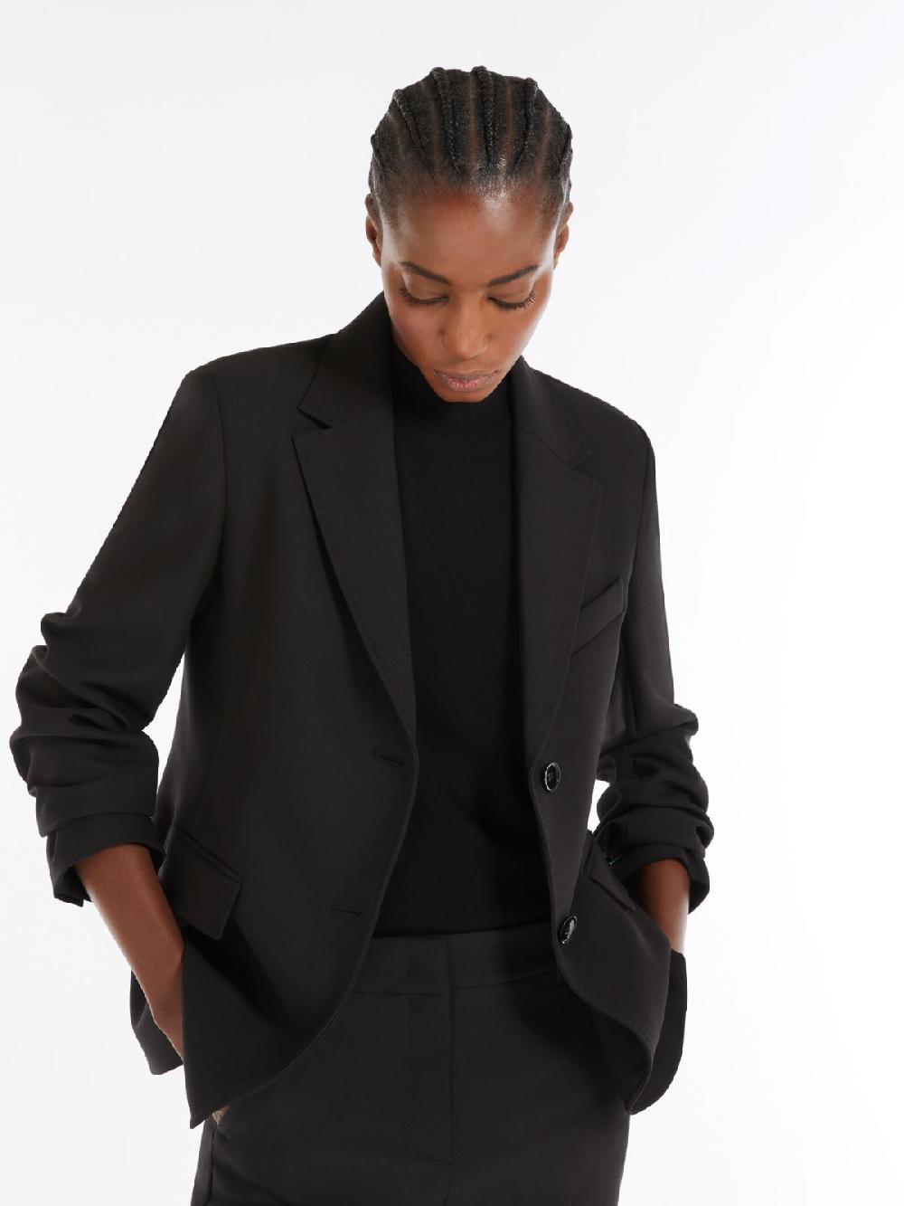 Weekend Blazer monopetto in tela di mista lana In Saldo