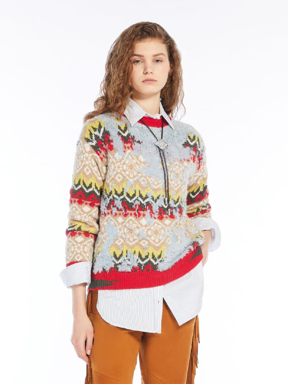 Weekend Maglia in mista lana jacquard 2025