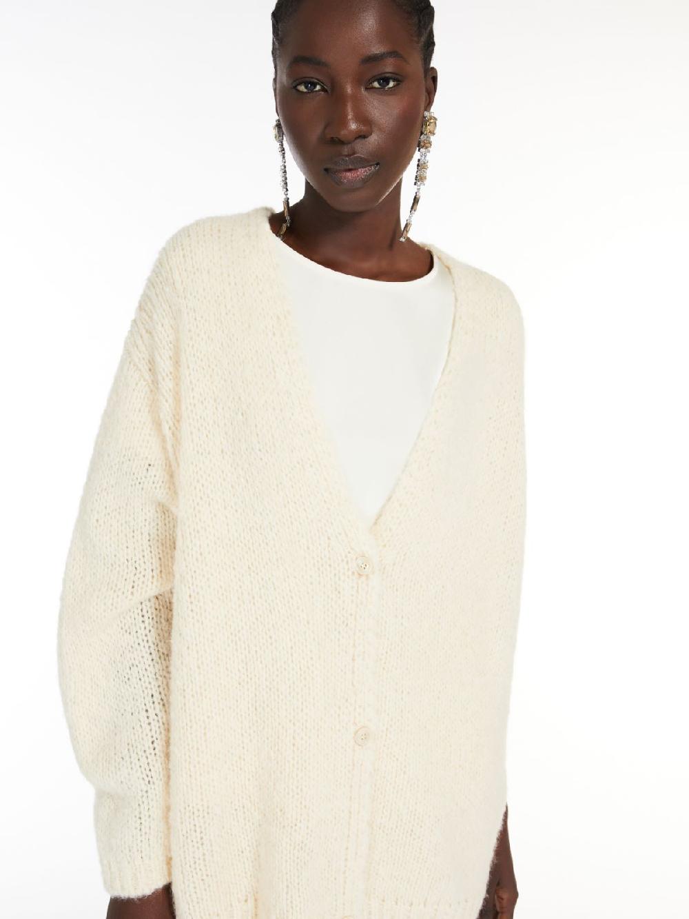 Weekend Cardigan over in alpaca e cotone Spedizione Gratuita